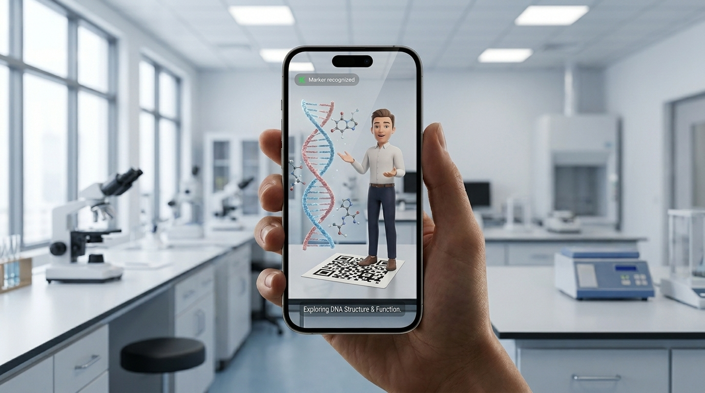 Räumliche 3D-Visualisierung als Lern-Hologramm in AR